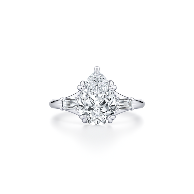 Jane Tapered Baguette Three Stone Lab Diamond Engagement Ring image 101