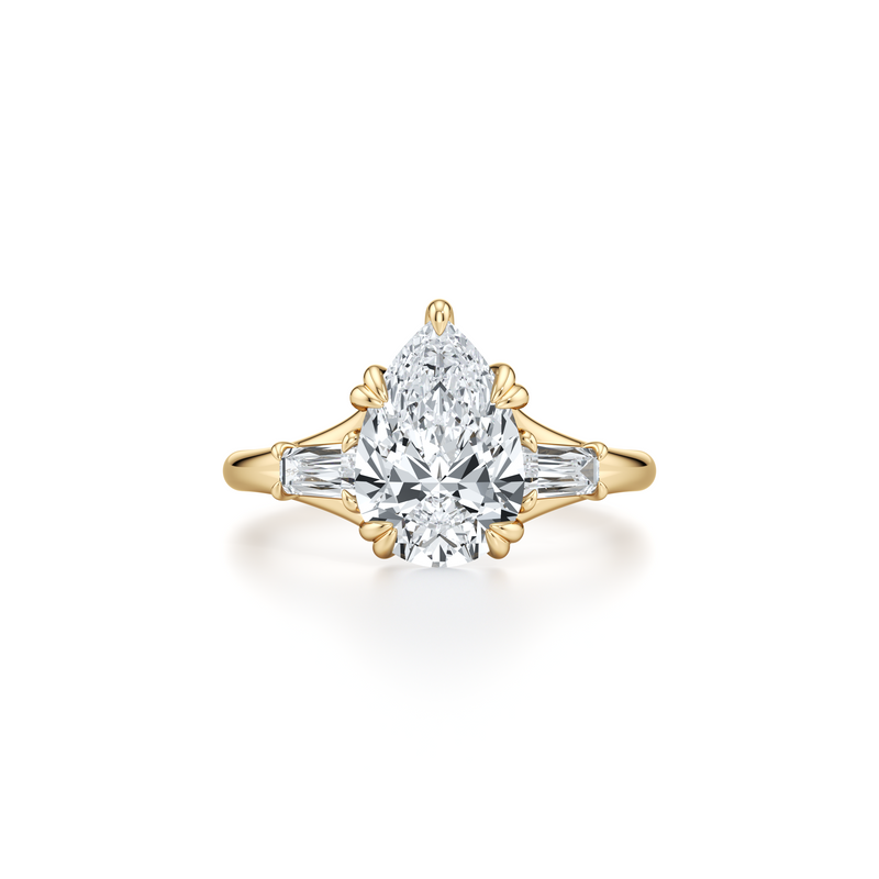 Jane Tapered Baguette Three Stone Lab Diamond Engagement Ring image 106