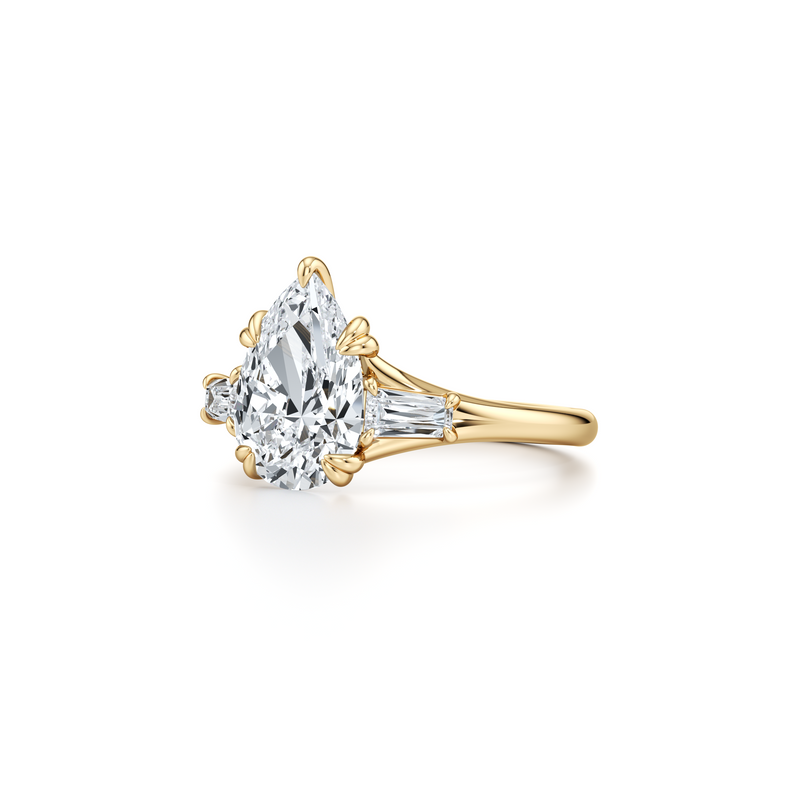Jane Tapered Baguette Three Stone Lab Diamond Engagement Ring image 107