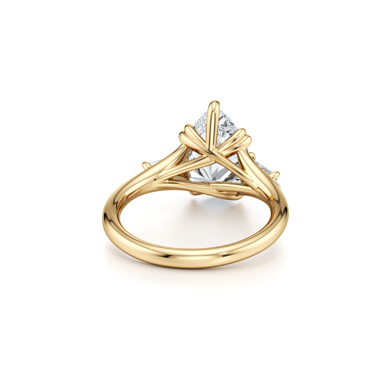 Jane Tapered Baguette Three Stone Lab Diamond Engagement Ring image 108