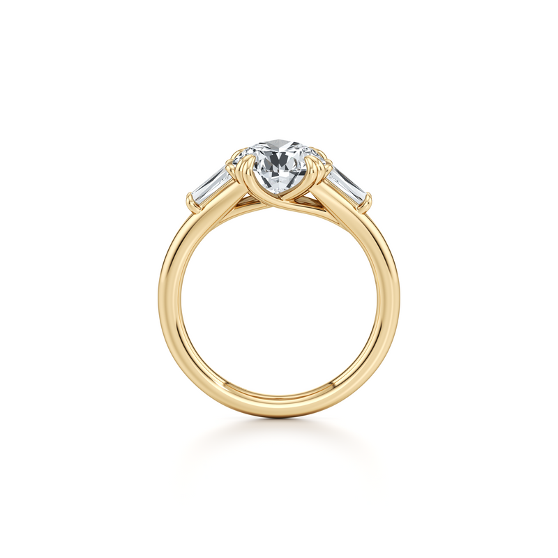 Jane Tapered Baguette Three Stone Lab Diamond Engagement Ring image 109