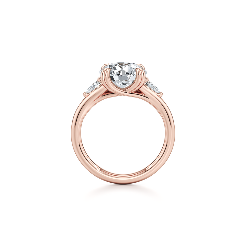 Jane Pear Three Stone Lab Diamond Engagement Ring image 14