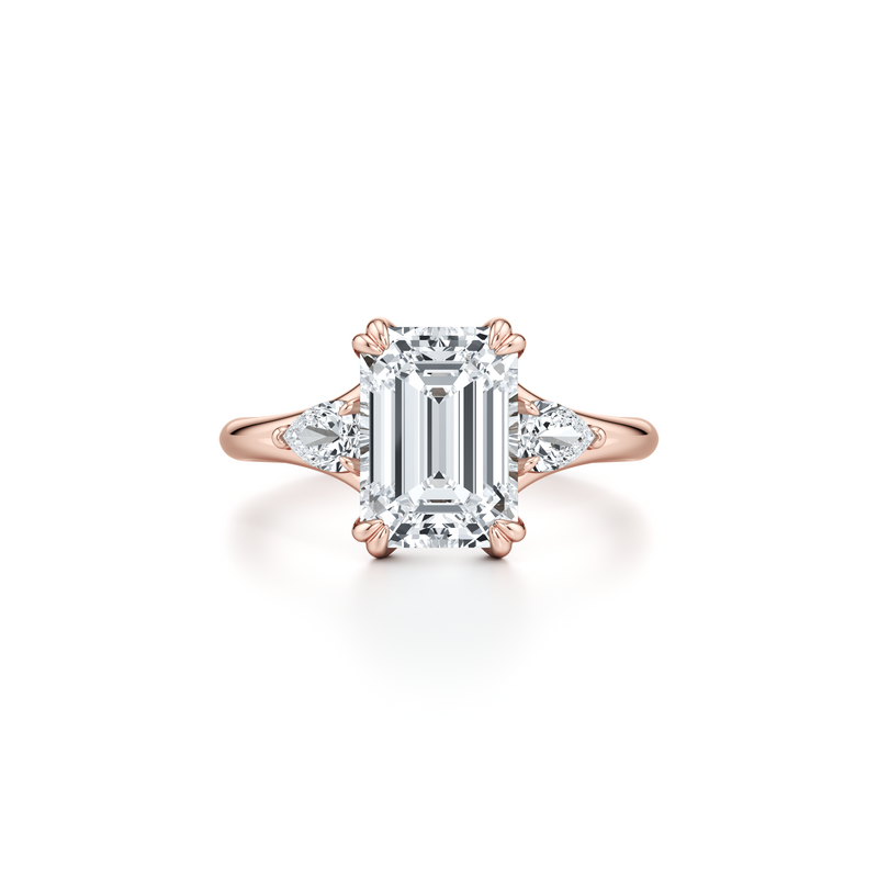 Jane Pear Three Stone Lab Diamond Engagement Ring image 51