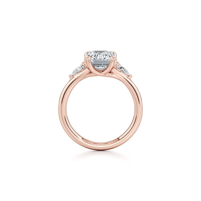 Jane Pear Three Stone Lab Diamond Engagement Ring image 54