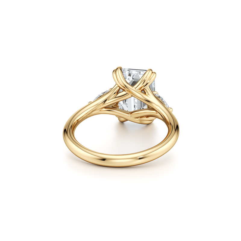 Jane Pear Three Stone Lab Diamond Engagement Ring image 48