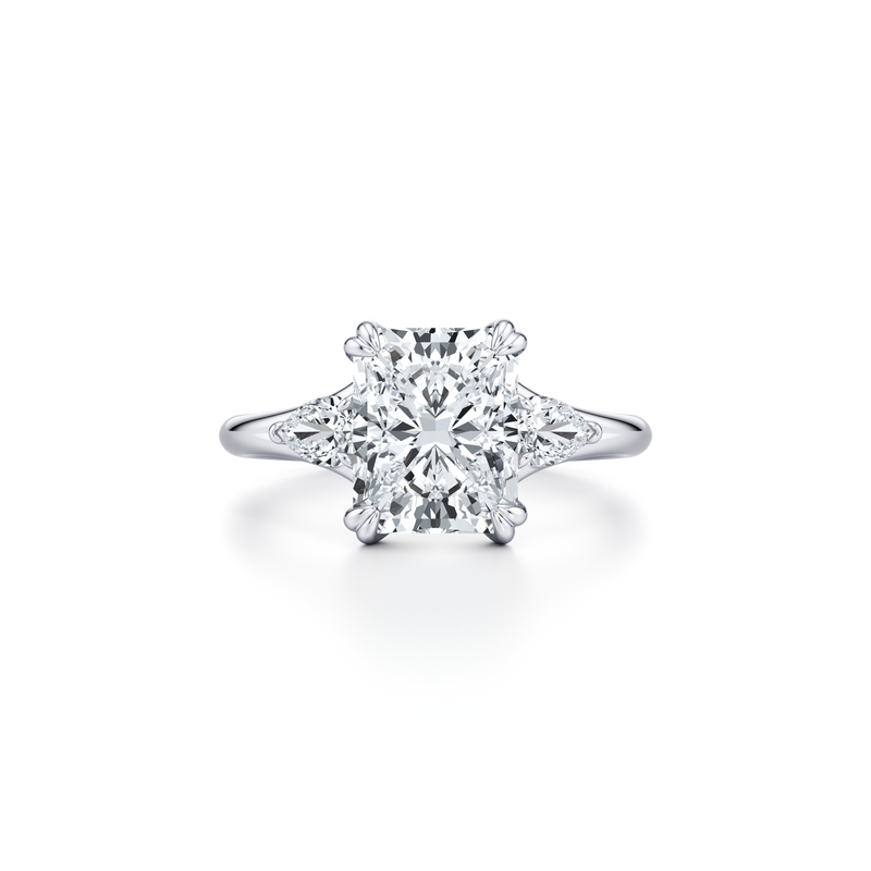 Jane Pear Three Stone Lab Diamond Engagement Ring image 81