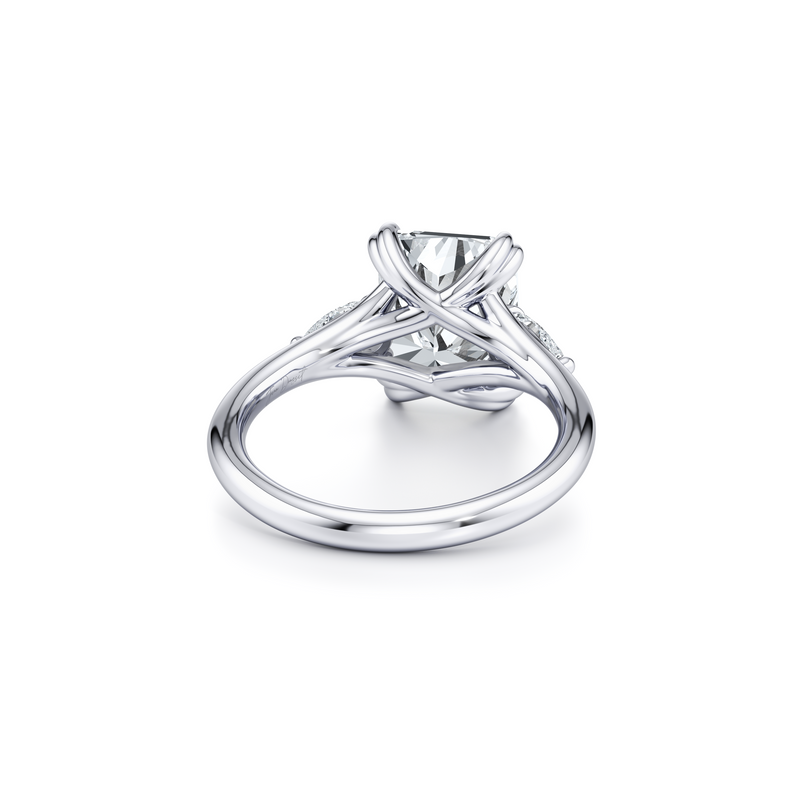 Jane Pear Three Stone Lab Diamond Engagement Ring image 83