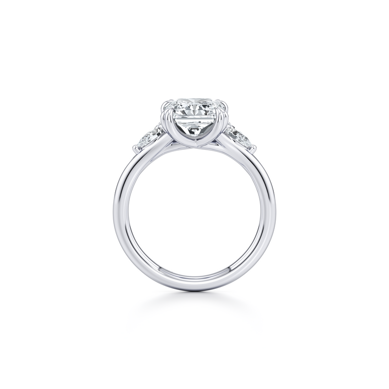 Jane Pear Three Stone Lab Diamond Engagement Ring image 84