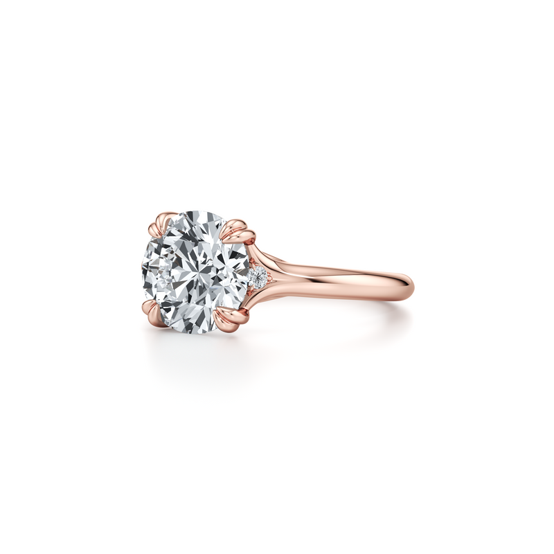 Jane Round Three Stone Lab Diamond Engagement Ring image 12