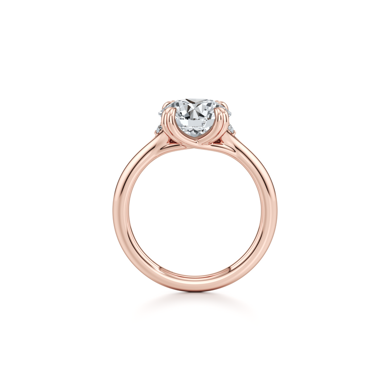 Jane Round Three Stone Lab Diamond Engagement Ring image 14