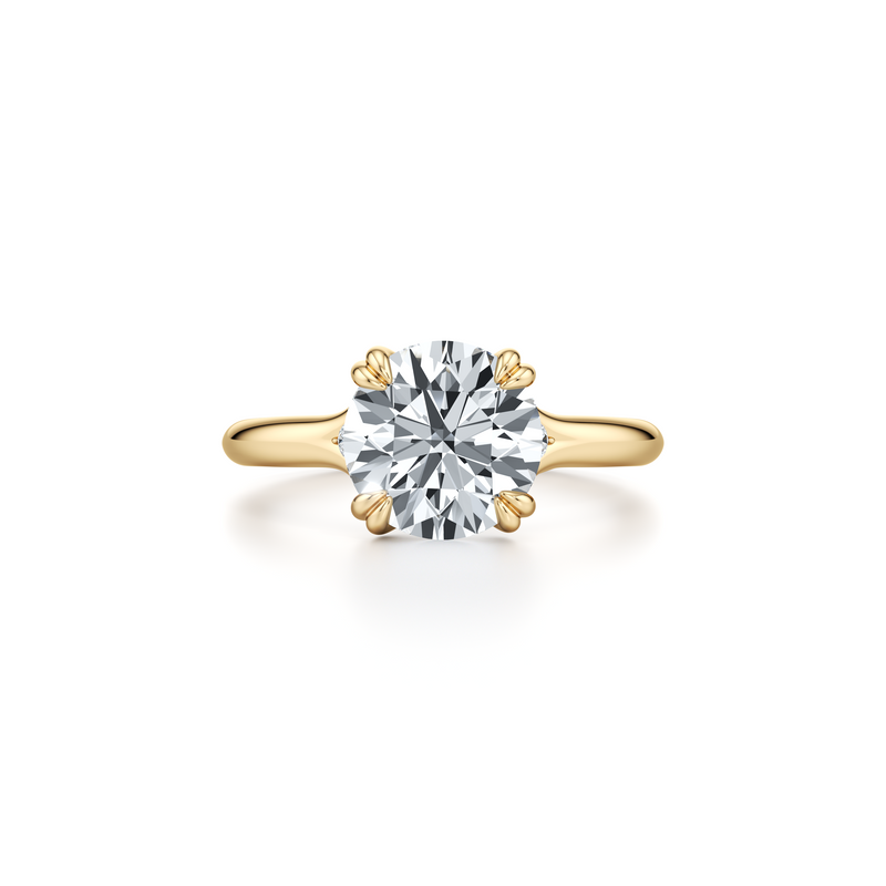 Jane Round Three Stone Lab Diamond Engagement Ring image 6