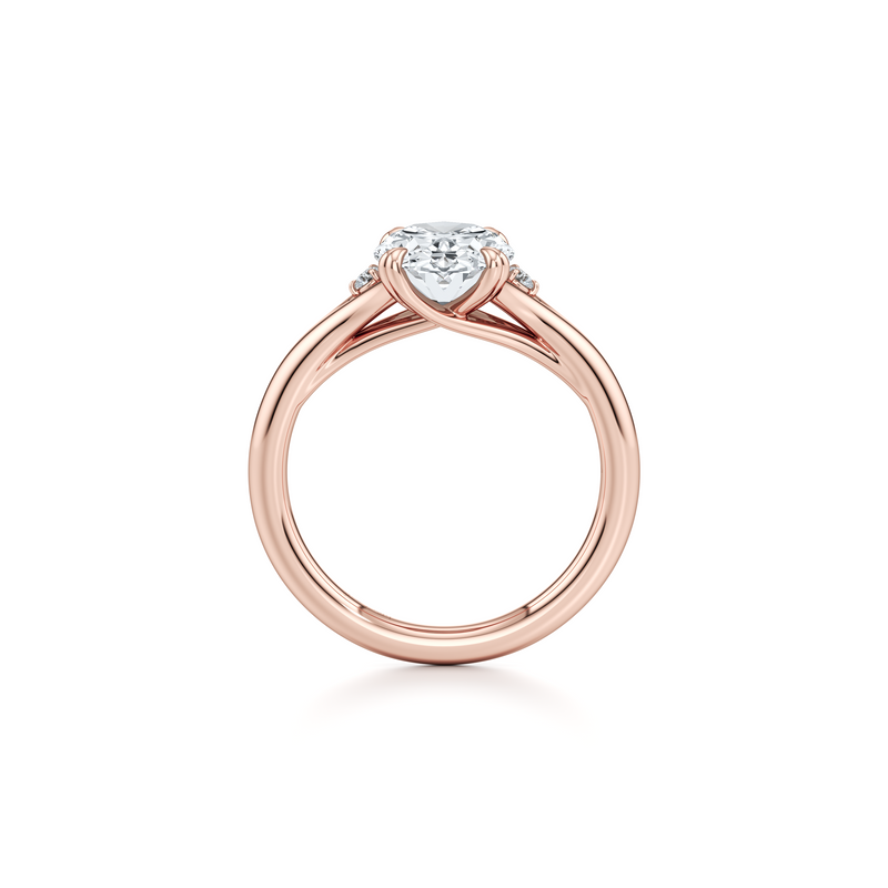 Jane Round Three Stone Lab Diamond Engagement Ring image 34