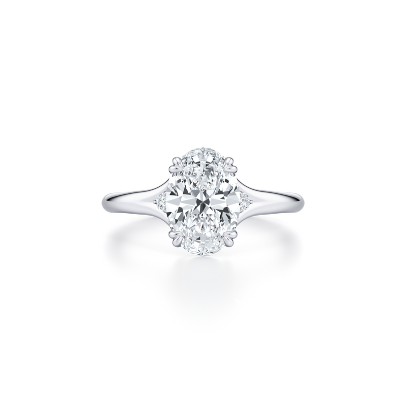 Jane Round Three Stone Lab Diamond Engagement Ring image 21