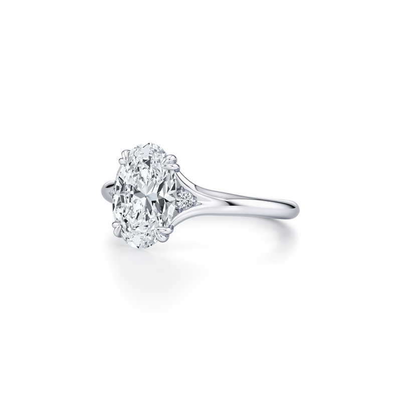 Jane Round Three Stone Lab Diamond Engagement Ring image 22