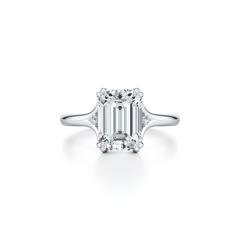 Jane Round Three Stone Lab Diamond Engagement Ring image 41