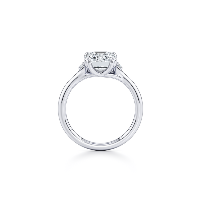 Jane Round Three Stone Lab Diamond Engagement Ring image 43