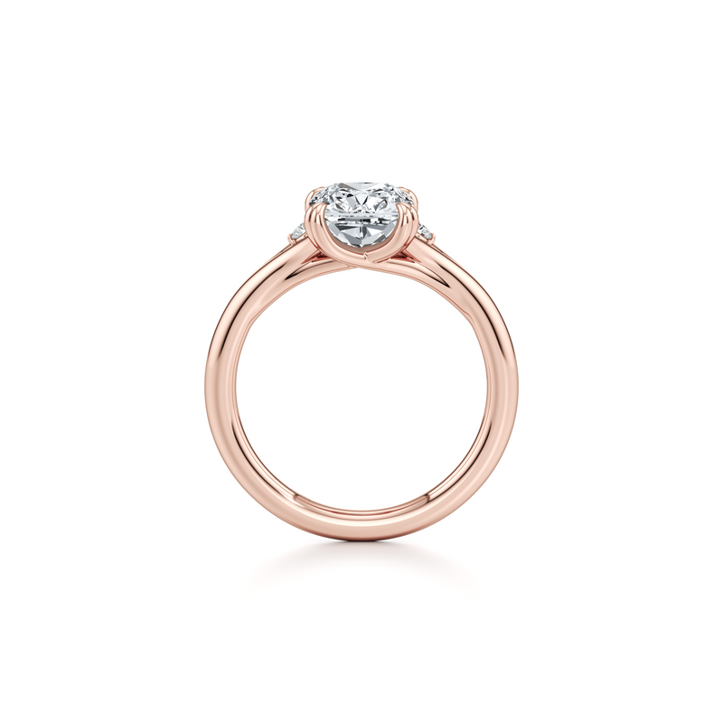 Jane Round Three Stone Lab Diamond Engagement Ring image 74
