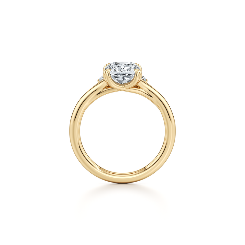 Jane Round Three Stone Lab Diamond Engagement Ring image 69