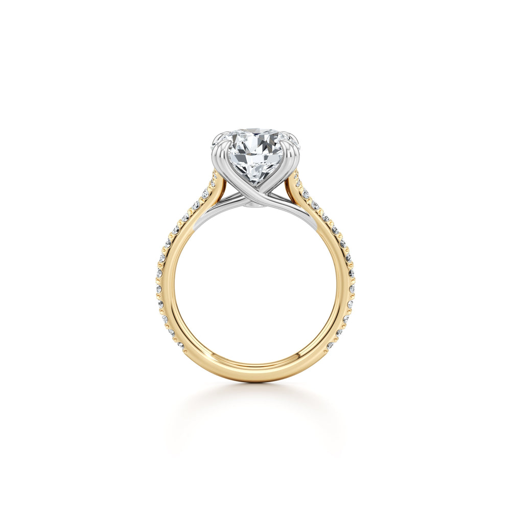 Elle Solitaire Lab Diamond Engagement Ring image 4