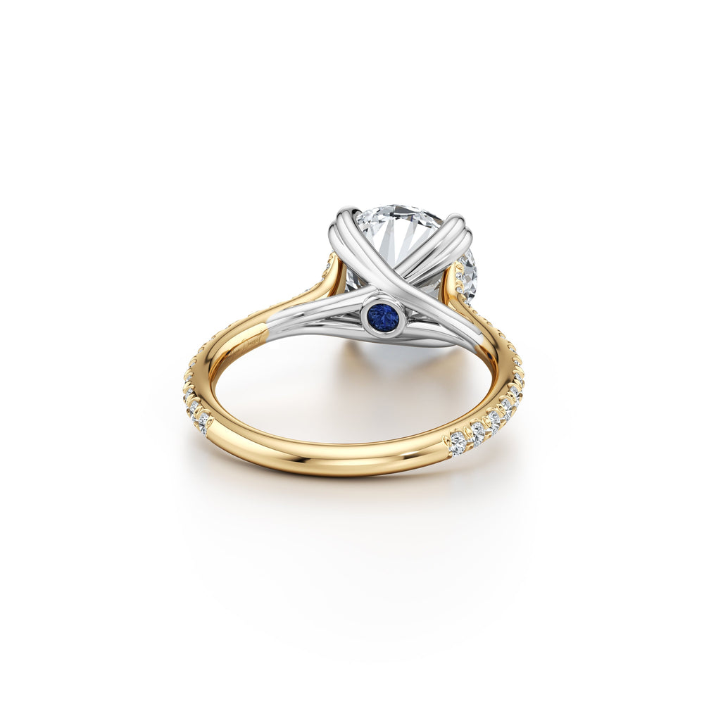 Elle Solitaire Lab Diamond Engagement Ring image 2