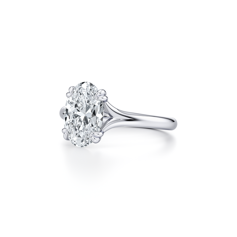 Jane Oval Cut Solitaire Lab Diamond Engagement Ring image 2