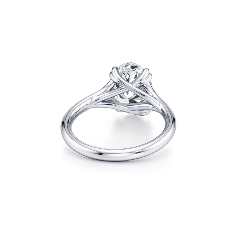 Jane Oval Cut Solitaire Lab Diamond Engagement Ring image 3