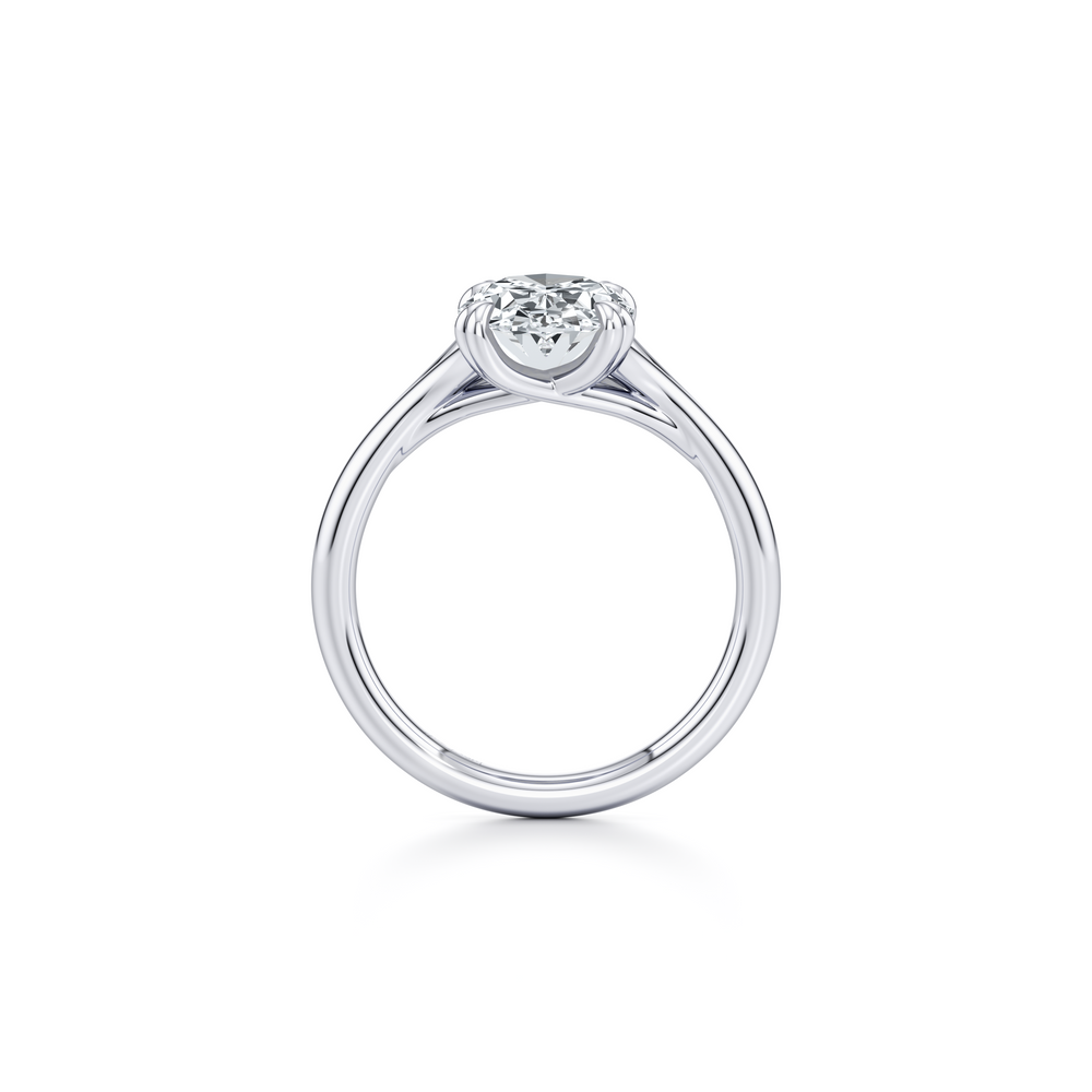 Jane Oval Solitaire Lab Diamond Engagement Ring image 4