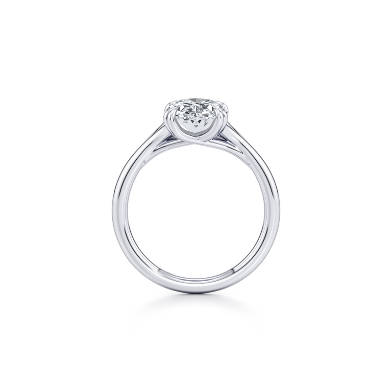 Jane Oval Cut Solitaire Lab Diamond Engagement Ring image 4