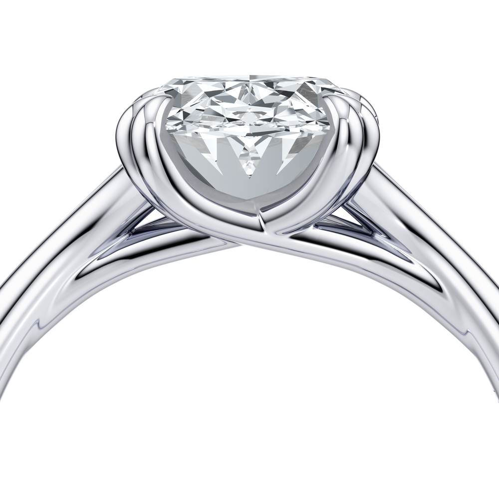 Jane Oval Cut Solitaire Lab Diamond Engagement Ring image 5