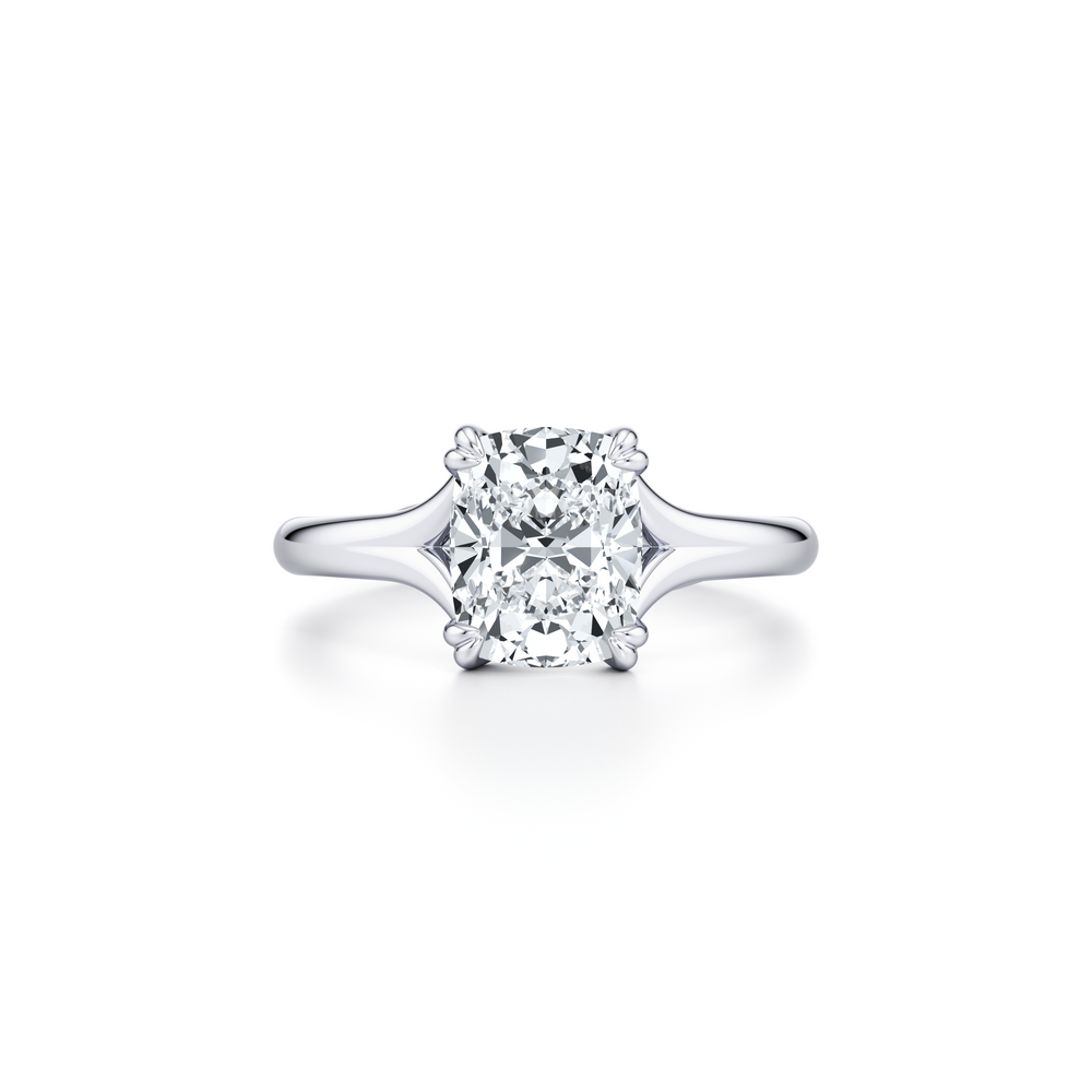 Jane Elongated Cushion Cut Solitaire Lab Diamond Engagement Ring image 1