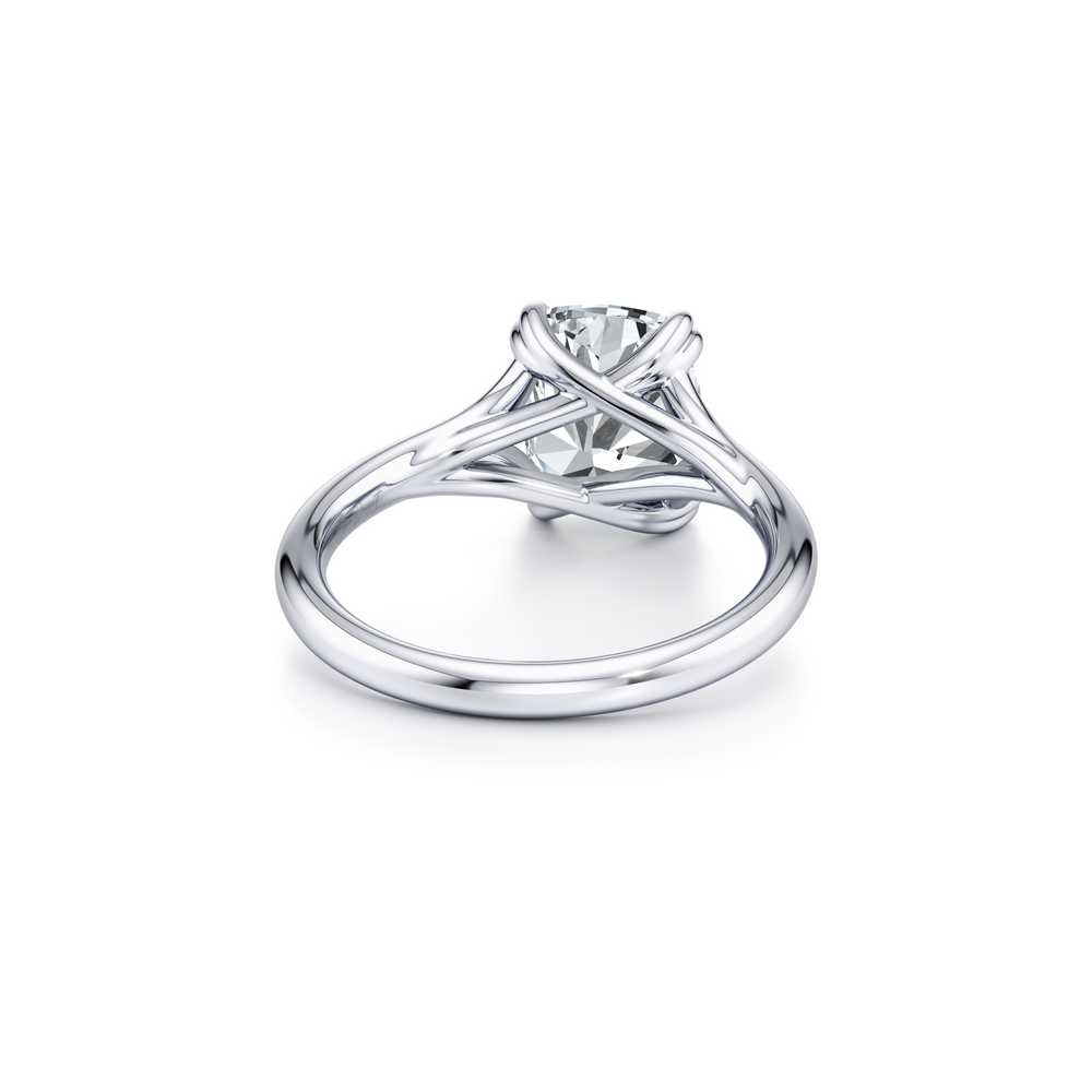 Jane Elongated Cushion Cut Solitaire Lab Diamond Engagement Ring image 4