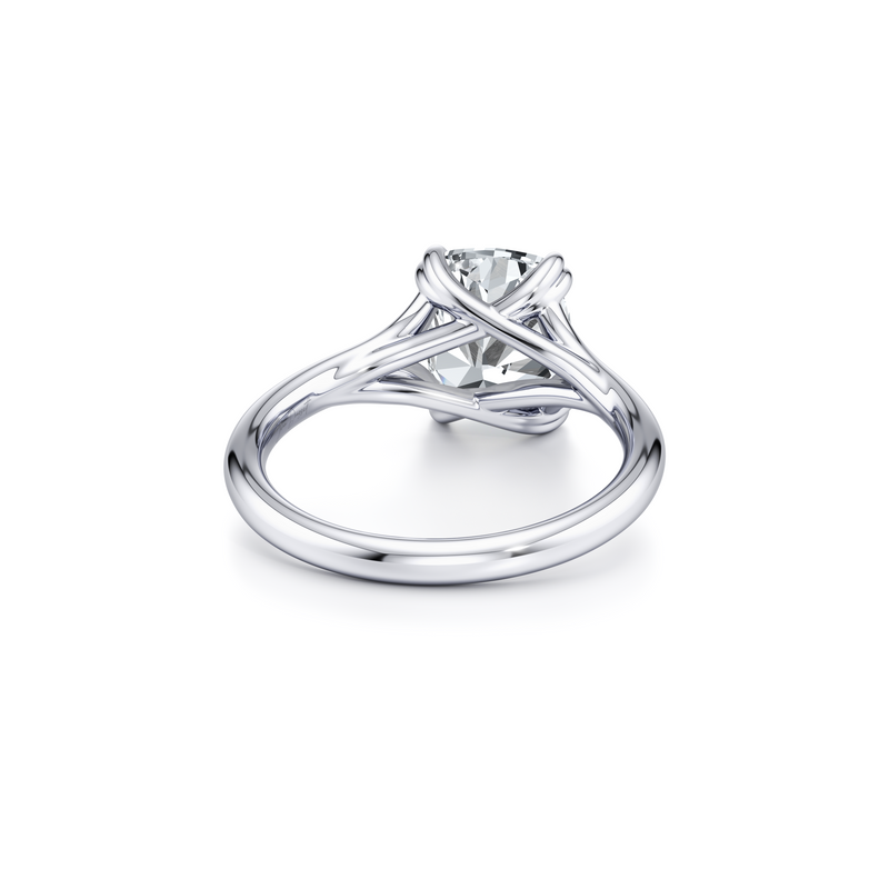 Jane Elongated Cushion Cut Solitaire Lab Diamond Engagement Ring image 4