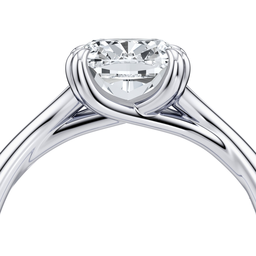 Jane Elongated Cushion Cut Solitaire Lab Diamond Engagement Ring image 5