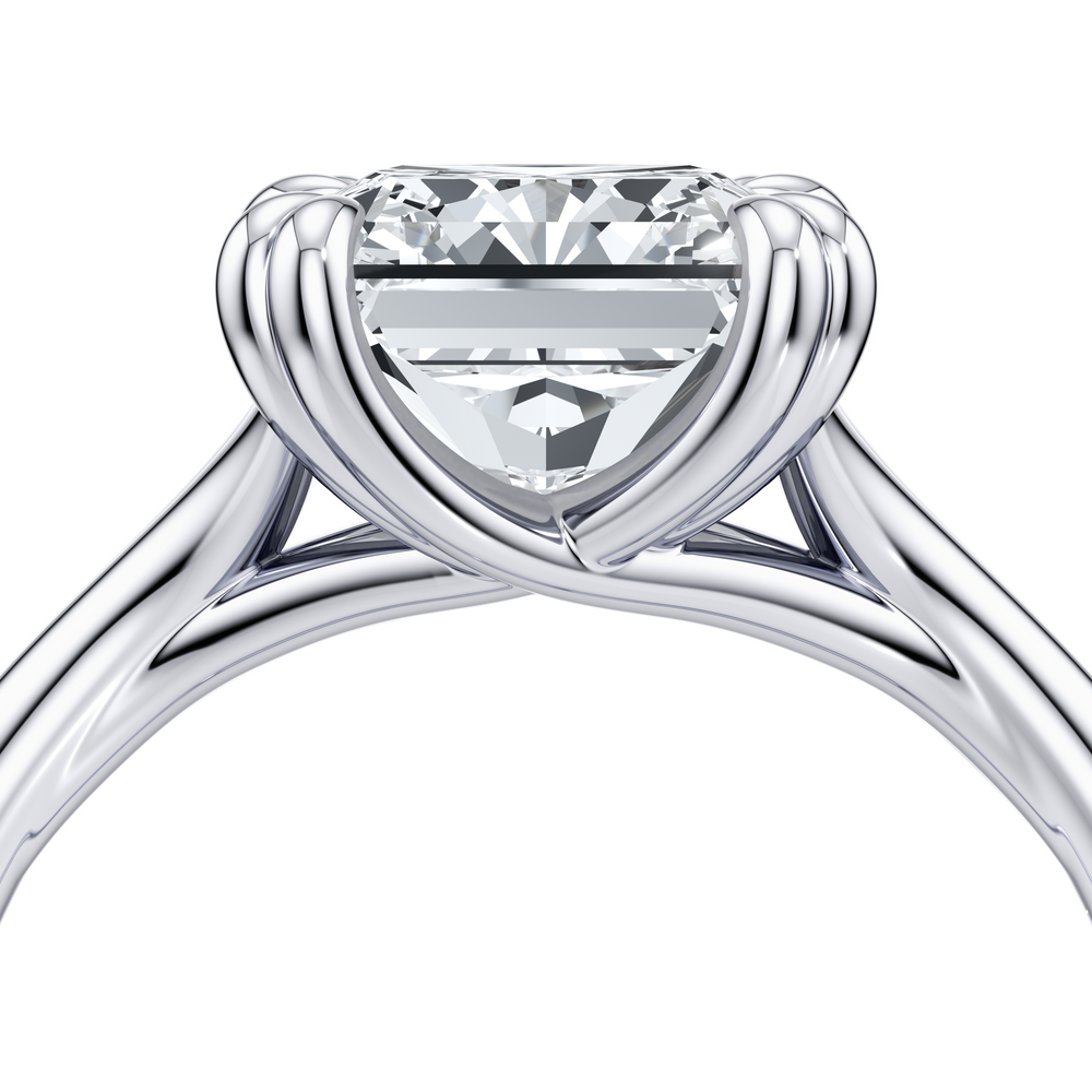 Jane Radiant Cut Solitaire Lab Diamond Engagement Ring image 5