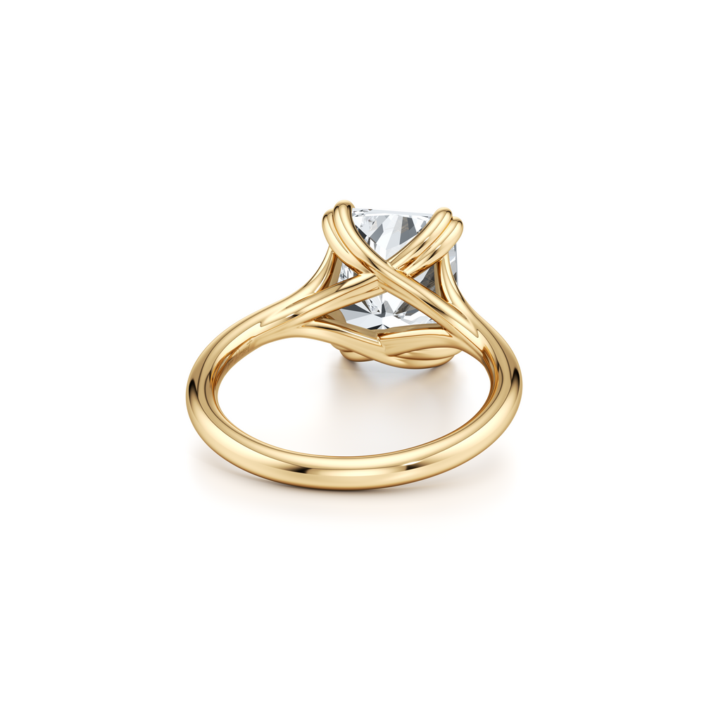 Jane Radiant Cut Solitaire Lab Diamond Engagement Ring image 3