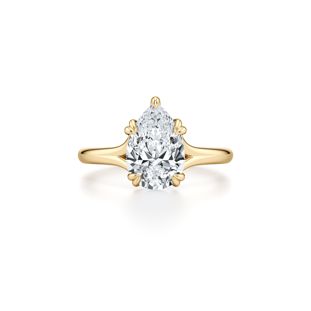High Jewelry | Jane Pear Cut Solitaire Lab Diamond Engagement Ring image 1