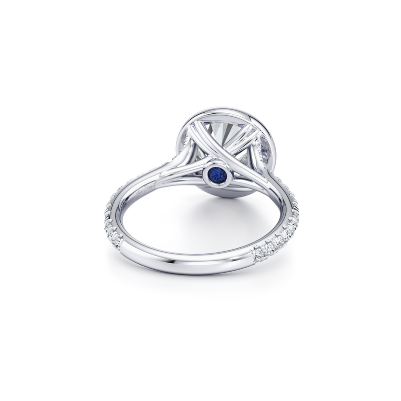 Elle Bezel Solitaire Lab Diamond Engagement Ring image 3