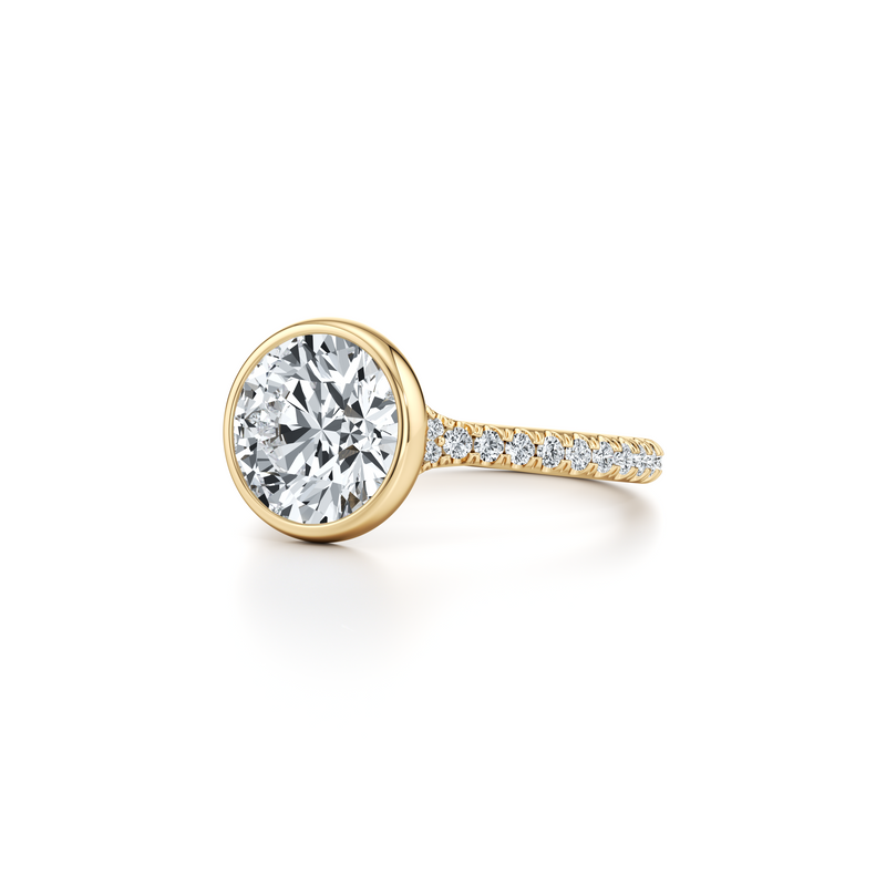 Elle Bezel Solitaire Lab Diamond Engagement Ring image 7
