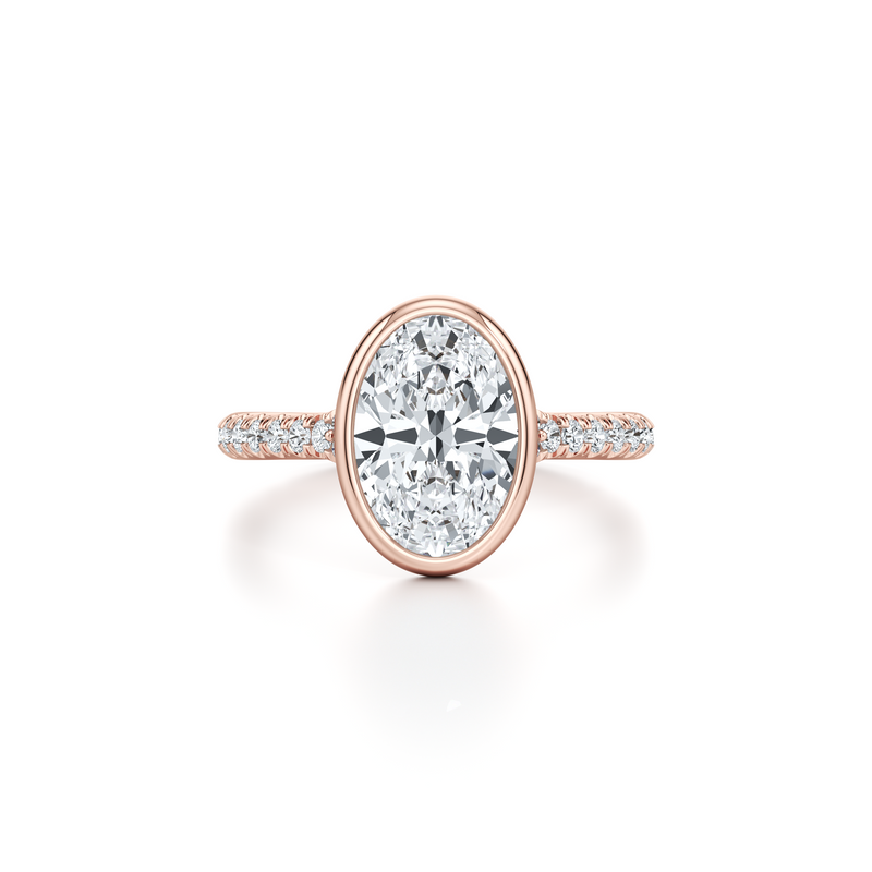 Elle Bezel Solitaire Lab Diamond Engagement Ring image 31