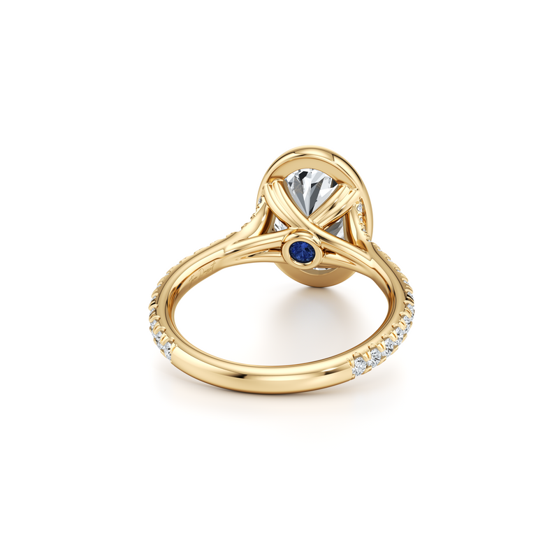 Elle Bezel Solitaire Lab Diamond Engagement Ring image 28