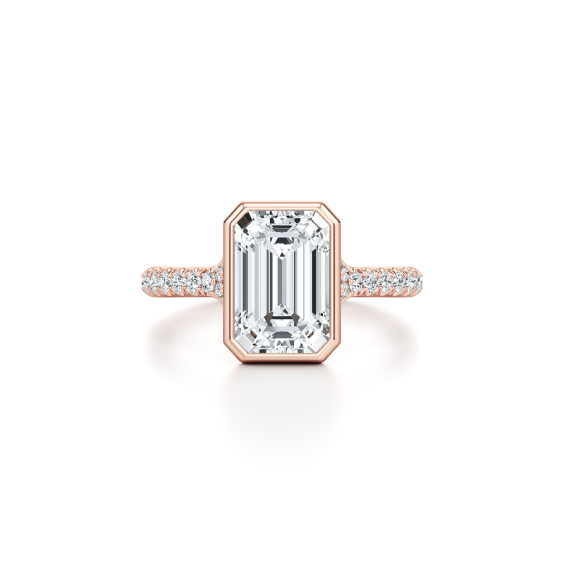 Elle Bezel Solitaire Lab Diamond Engagement Ring image 71