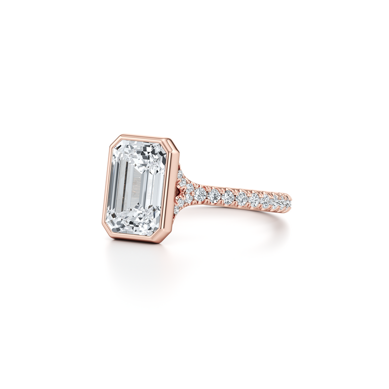 Elle Bezel Solitaire Lab Diamond Engagement Ring image 72