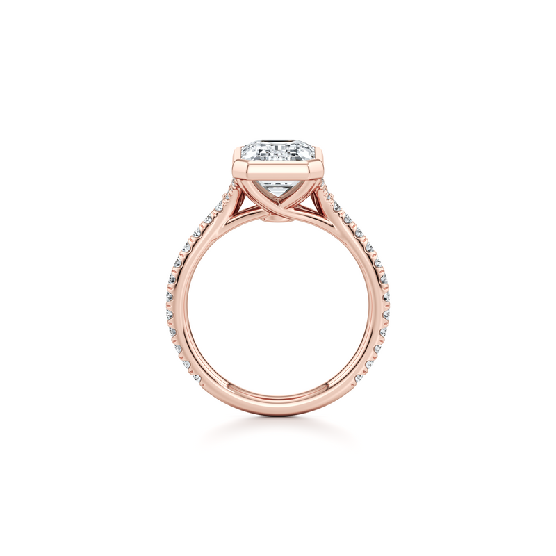 Elle Bezel Solitaire Lab Diamond Engagement Ring image 74