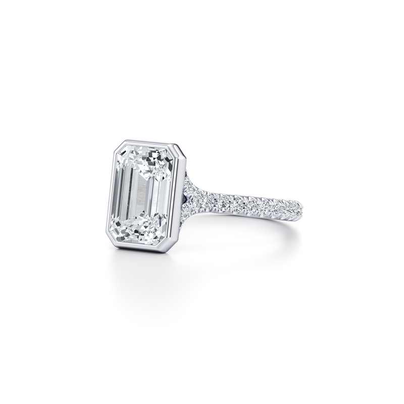 Elle Bezel Solitaire Lab Diamond Engagement Ring image 62