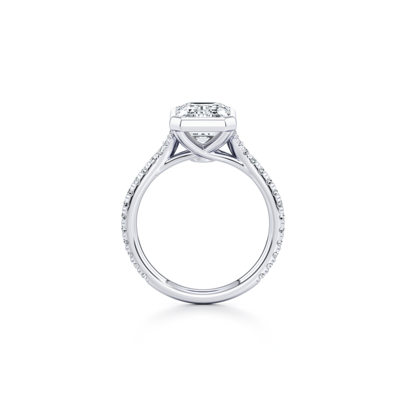 Elle Bezel Solitaire Lab Diamond Engagement Ring image 64