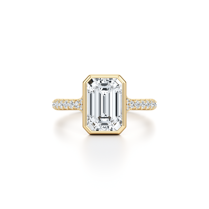 Elle Bezel Solitaire Lab Diamond Engagement Ring image 66