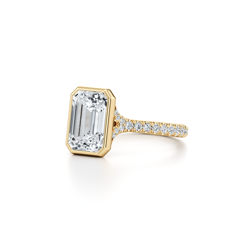 Elle Bezel Solitaire Lab Diamond Engagement Ring image 67