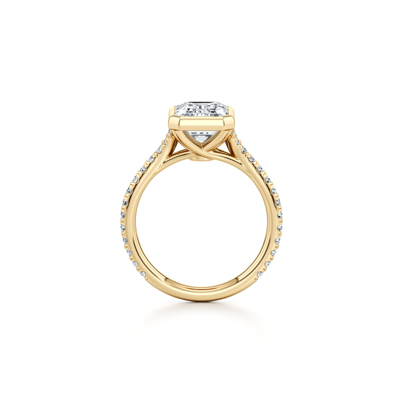 Elle Bezel Solitaire Lab Diamond Engagement Ring image 69