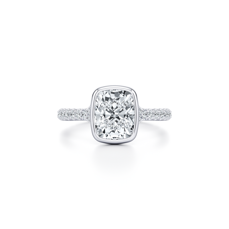 Elle Bezel Solitaire Lab Diamond Engagement Ring image 41