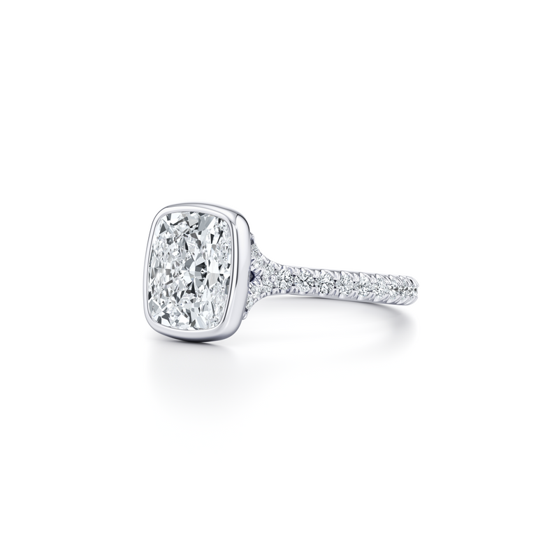 Elle Bezel Solitaire Lab Diamond Engagement Ring image 42